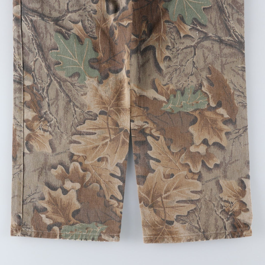 Realtree Camo Denim Pants, Made in USA, Men's Size W32 cotton multicolor Vintage Second Hand