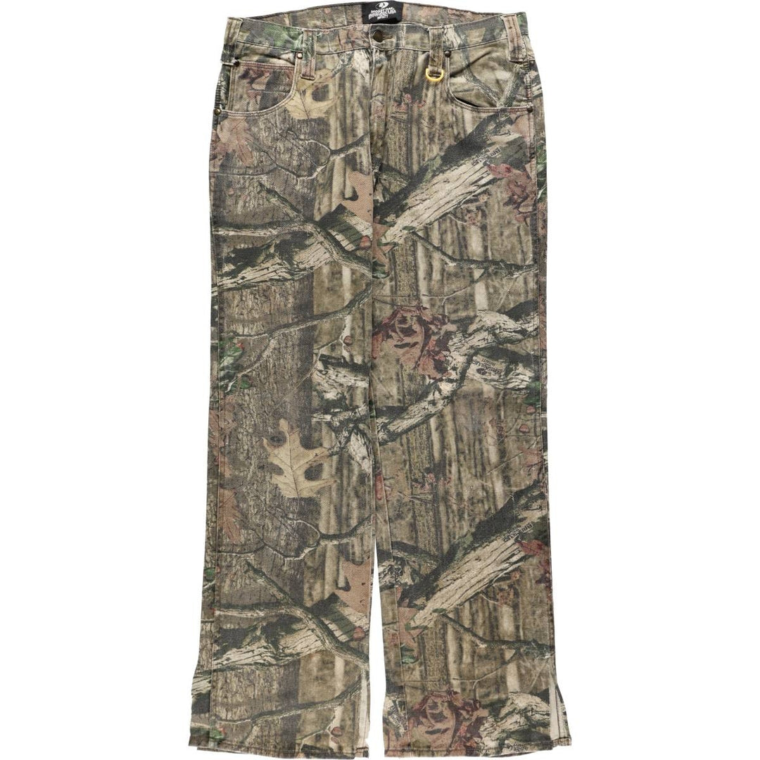 Civilian-made MOSSY OAK BREAK-UP INFINITY camouflage pattern Real Tree camo military pants, men's size W36 (approx.) cotton Khaki type Vintage Second Hand