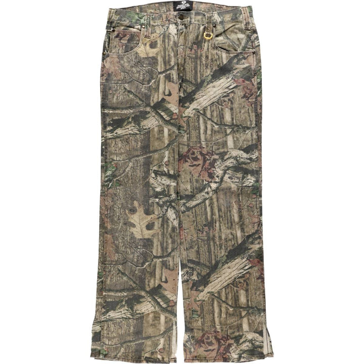 Civilian-made MOSSY OAK BREAK-UP INFINITY camouflage pattern Real Tree camo military pants, men's size W36 (approx.) cotton Khaki type Vintage Second Hand