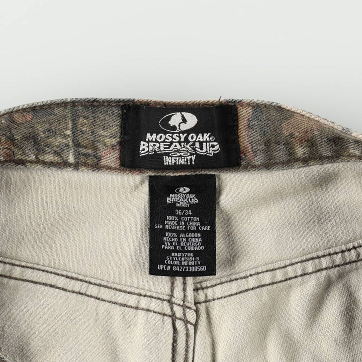 Civilian-made MOSSY OAK BREAK-UP INFINITY camouflage pattern Real Tree camo military pants, men's size W36 (approx.) cotton Khaki type Vintage Second Hand