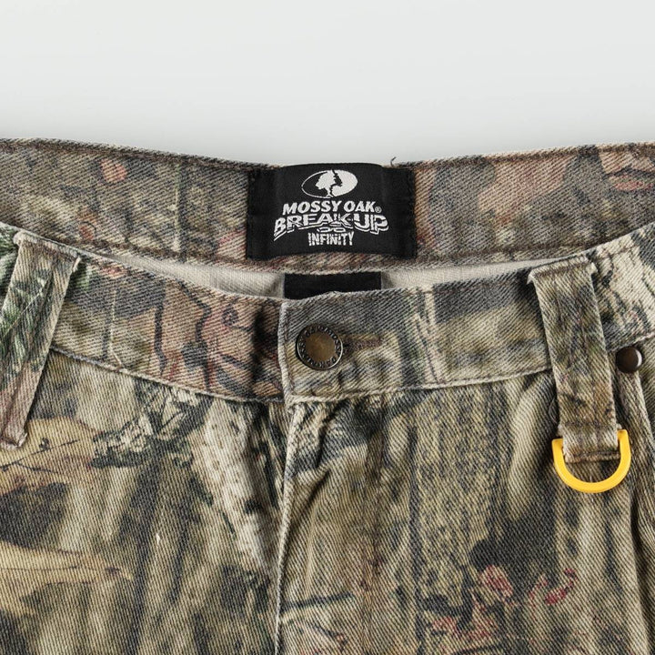 Civilian-made MOSSY OAK BREAK-UP INFINITY camouflage pattern Real Tree camo military pants, men's size W36 (approx.) cotton Khaki type Vintage Second Hand