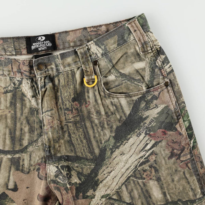 Civilian-made MOSSY OAK BREAK-UP INFINITY camouflage pattern Real Tree camo military pants, men's size W36 (approx.) cotton Khaki type Vintage Second Hand