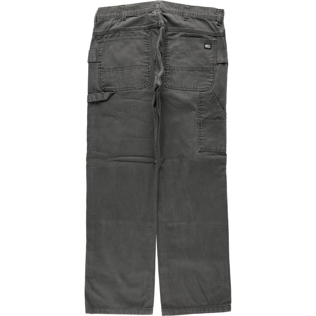 Key Duck Painter Pants Men's W36 (approx.) cotton Charcoal Vintage Second Hand