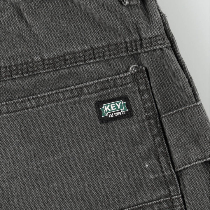 Key Duck Painter Pants Men's W36 (approx.) cotton Charcoal Vintage Second Hand