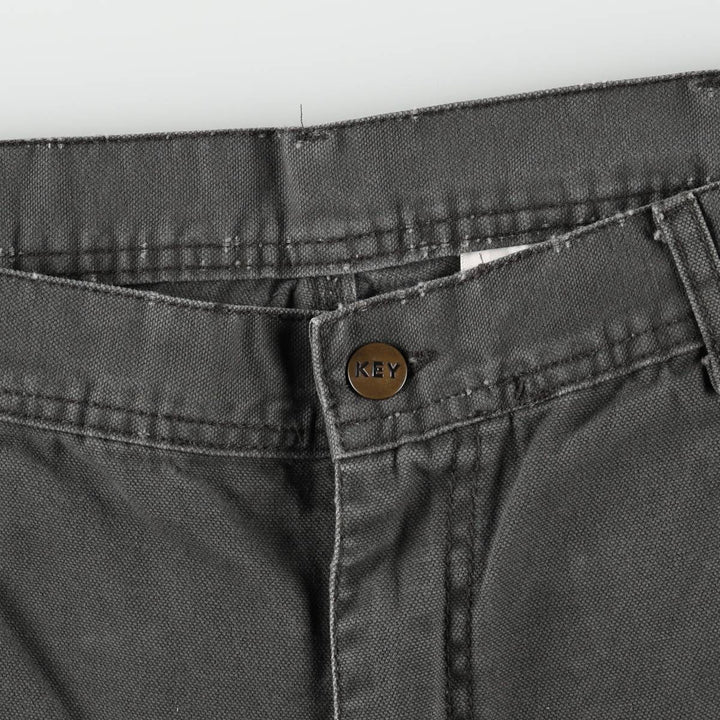 Key Duck Painter Pants Men's W36 (approx.) cotton Charcoal Vintage Second Hand
