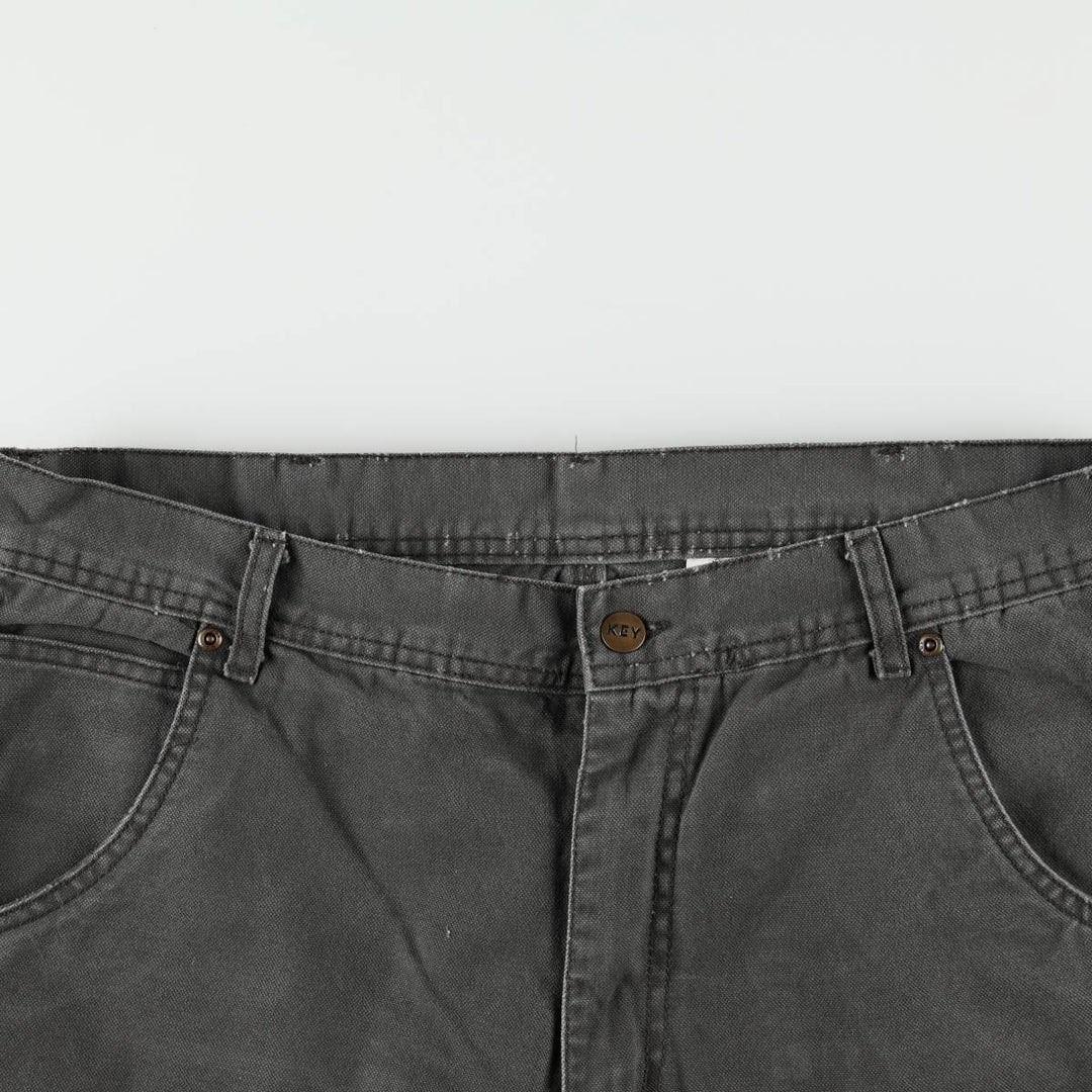 Key Duck Painter Pants Men's W36 (approx.) cotton Charcoal Vintage Second Hand