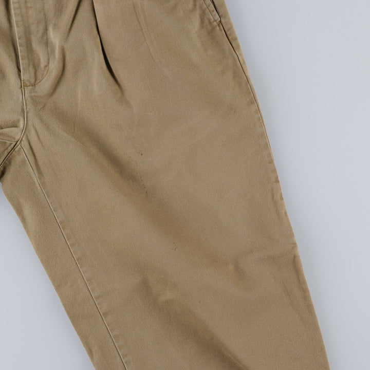 1990'S Tommy Hilfiger Two-Pleat Chino Pants, Men's Size W32 (approx.), Vintage cotton Beige type Vintage Second Hand