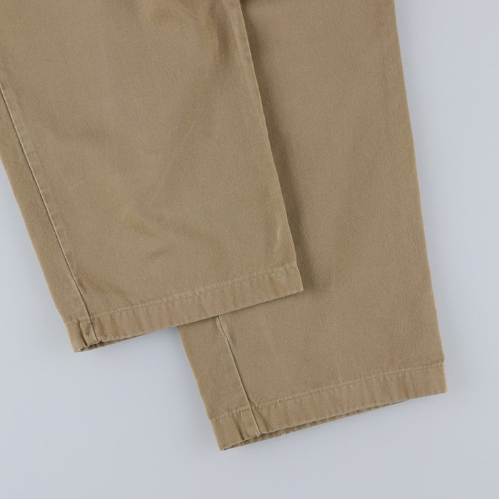 1990'S Tommy Hilfiger Two-Pleat Chino Pants, Men's Size W32 (approx.), Vintage cotton Beige type Vintage Second Hand