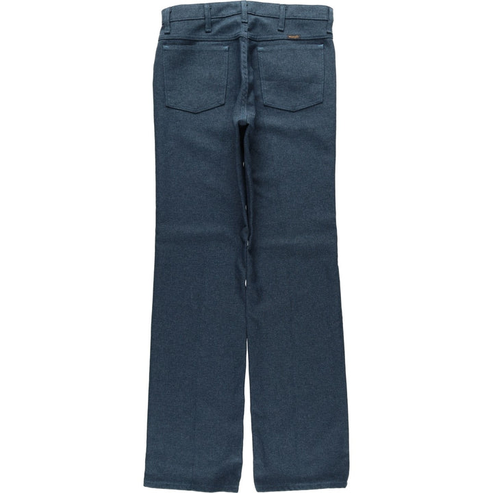 Vintage 90s-00'S Wrangler Dress Jeans, Men's Size W32 (approx.) polyester navy blue type Vintage Second Hand