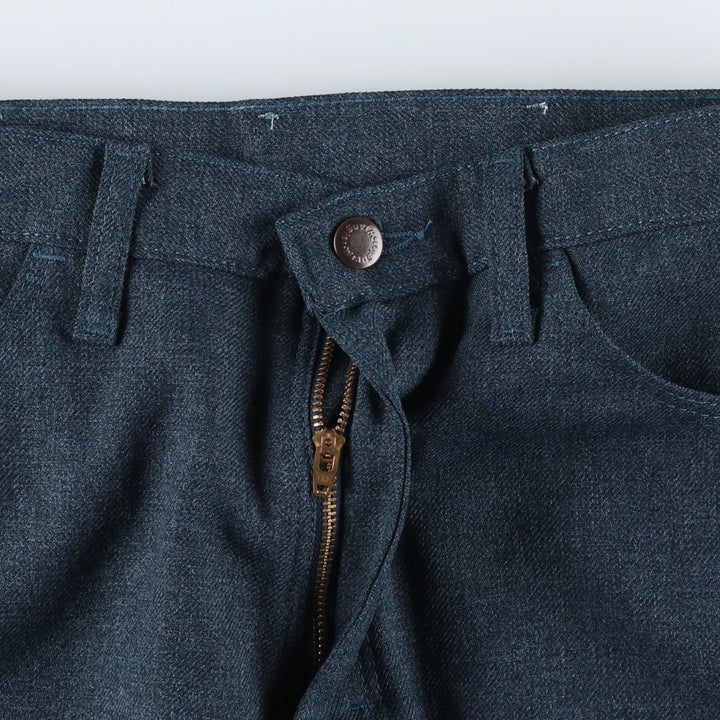 Vintage 90s-00'S Wrangler Dress Jeans, Men's Size W32 (approx.) polyester navy blue type Vintage Second Hand