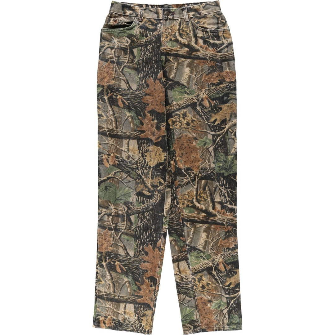 90s-00'S Cabelas Realtree Camo Denim Pants, Men's, Vintage, Size W30 cotton multicolor Vintage Second Hand