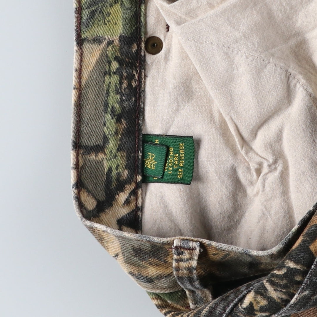 90s-00'S Cabelas Realtree Camo Denim Pants, Men's, Vintage, Size W30 cotton multicolor Vintage Second Hand