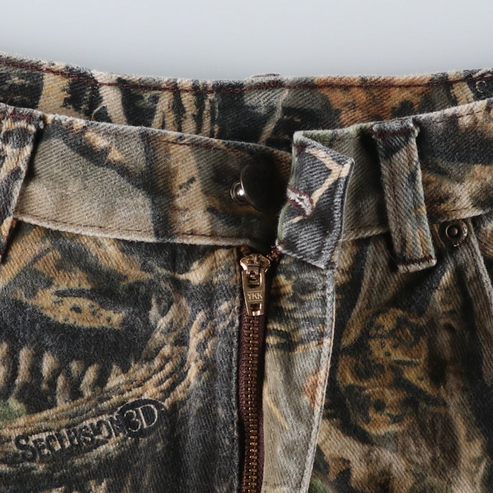 90s-00'S Cabelas Realtree Camo Denim Pants, Men's, Vintage, Size W30 cotton multicolor Vintage Second Hand