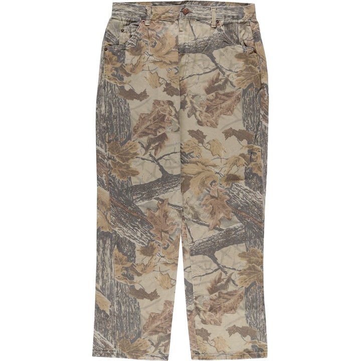 Duxbak Realtree Camo Denim Pants, Made in USA, Men's Size W34 cotton multicolor Vintage Second Hand