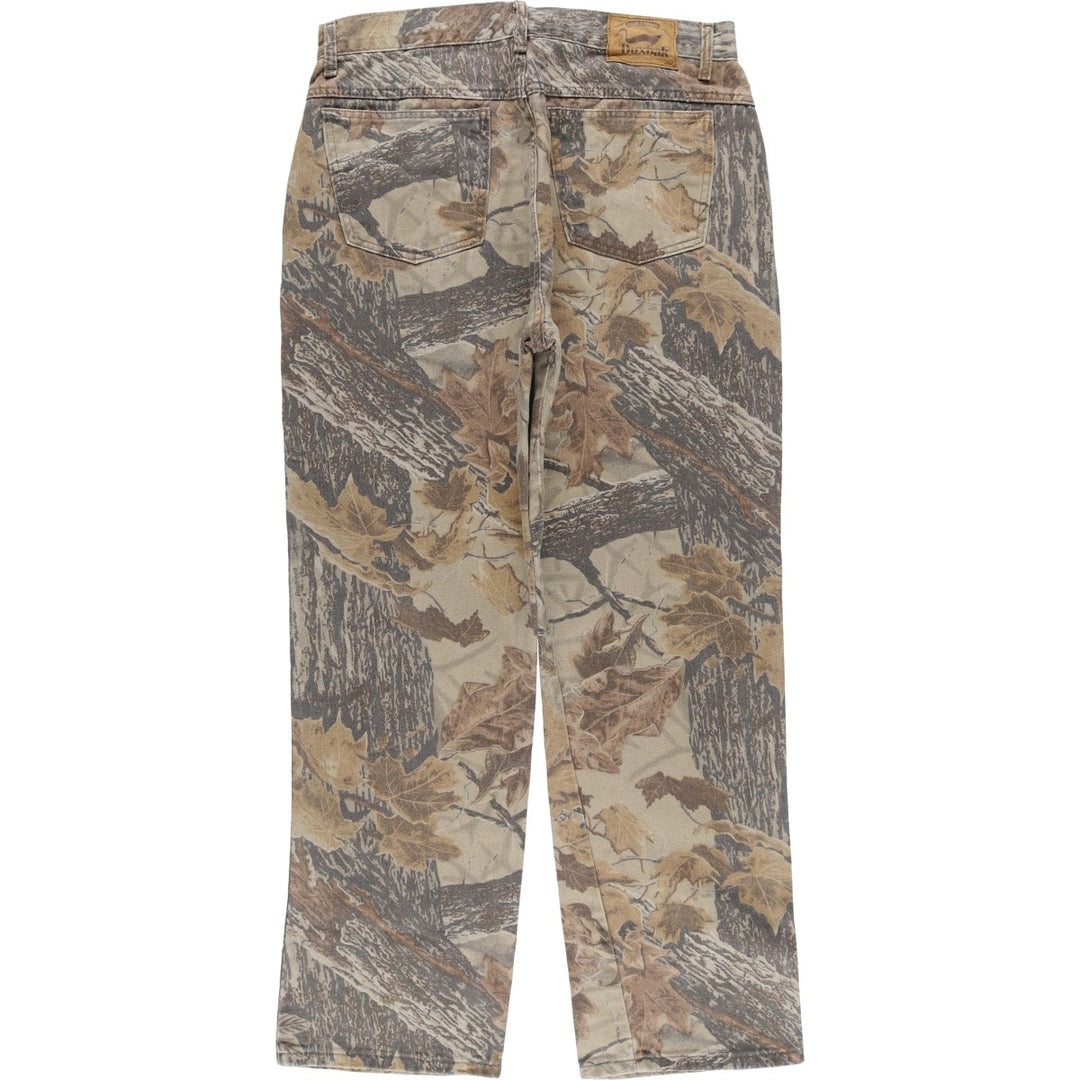 Duxbak Realtree Camo Denim Pants, Made in USA, Men's Size W34 cotton multicolor Vintage Second Hand