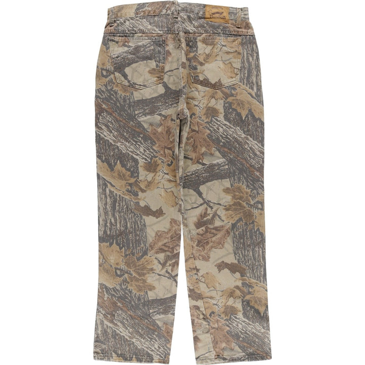 Duxbak Realtree Camo Denim Pants, Made in USA, Men's Size W34 cotton multicolor Vintage Second Hand