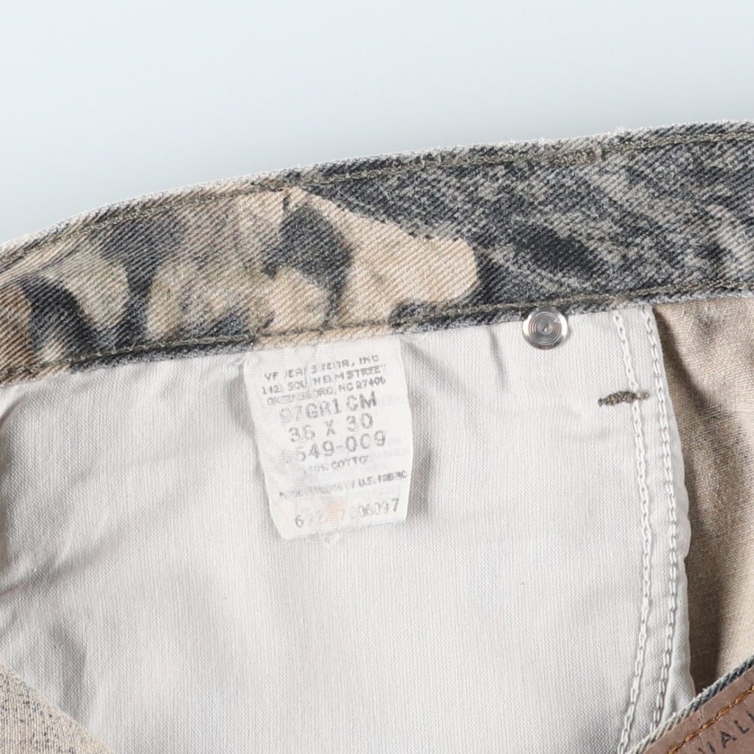 Wrangler Camouflage Pattern Realtree Camo Double Knee Tapered Denim Pants, Men's Size W36 unclear Khaki type Vintage Second Hand