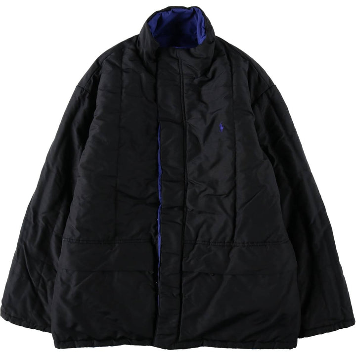Ralph Lauren POLO by Ralph Lauren Reversible Down Jacket (Men's Size L) - Special Price (Slightly Imperfect) polyester black type Vintage Second Hand
