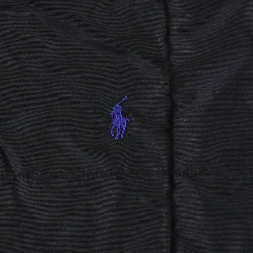 Ralph Lauren POLO by Ralph Lauren Reversible Down Jacket (Men's Size L) - Special Price (Slightly Imperfect) polyester black type Vintage Second Hand