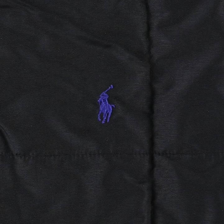 Ralph Lauren POLO by Ralph Lauren Reversible Down Jacket (Men's Size L) - Special Price (Slightly Imperfect) polyester black type Vintage Second Hand