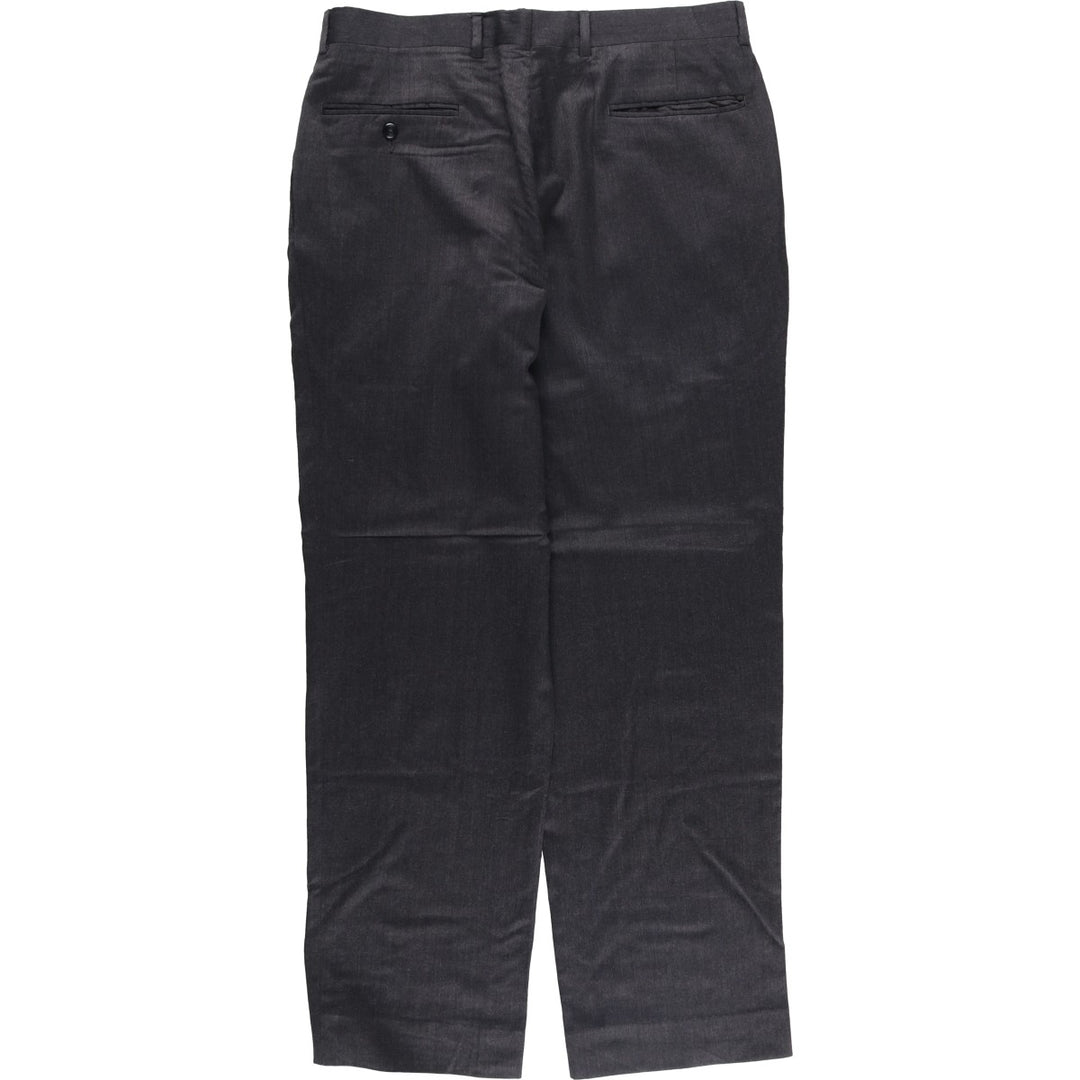 JOS.A.BANK EXECUTIVE COLLECTION Two-pleat Slacks, Men's, Size W34 unclear black type Vintage Second Hand