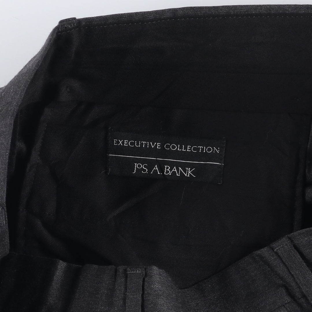 JOS.A.BANK EXECUTIVE COLLECTION Two-pleat Slacks, Men's, Size W34 unclear black type Vintage Second Hand