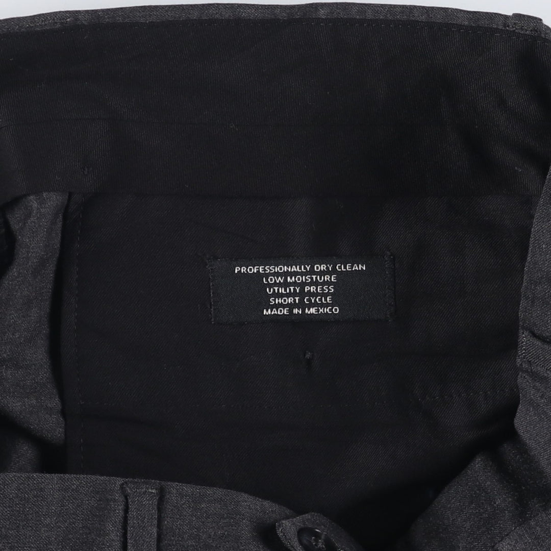 JOS.A.BANK EXECUTIVE COLLECTION Two-pleat Slacks, Men's, Size W34 unclear black type Vintage Second Hand