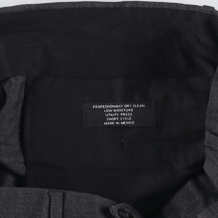 JOS.A.BANK EXECUTIVE COLLECTION Two-pleat Slacks, Men's, Size W34 unclear black type Vintage Second Hand