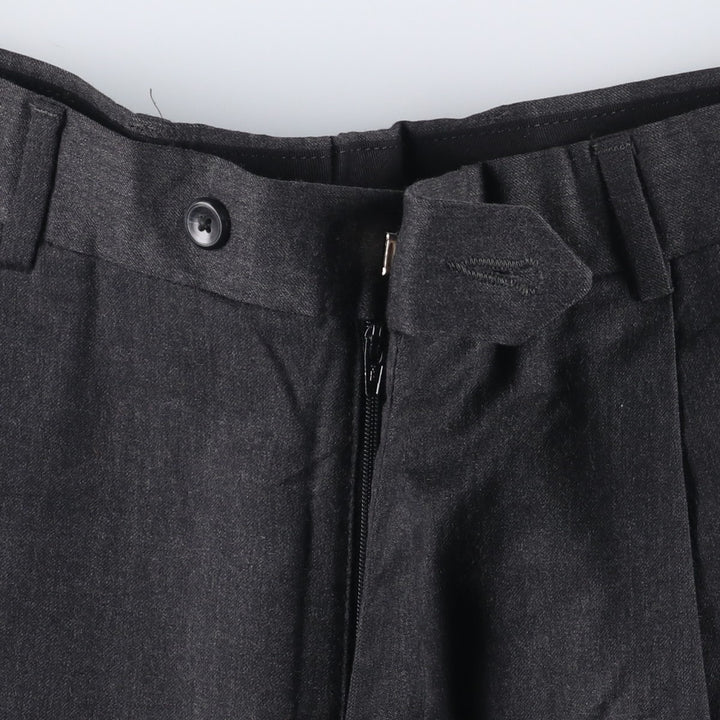 JOS.A.BANK EXECUTIVE COLLECTION Two-pleat Slacks, Men's, Size W34 unclear black type Vintage Second Hand