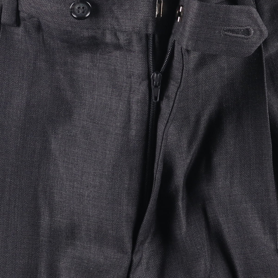 GIORGIO COSANI Two-pleat Wool Pants, Slacks, Men's, Size W34 wool gray type Vintage Second Hand
