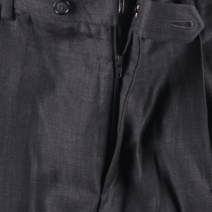 GIORGIO COSANI Two-pleat Wool Pants, Slacks, Men's, Size W34 wool gray type Vintage Second Hand