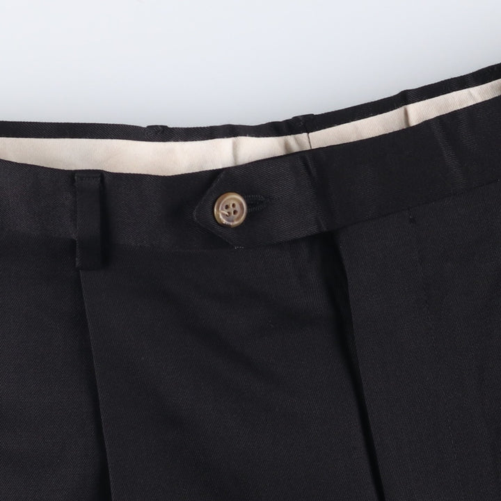 Tommy Hilfiger Two-pleat Slacks, Men's, Size W34 unclear black type Vintage Second Hand