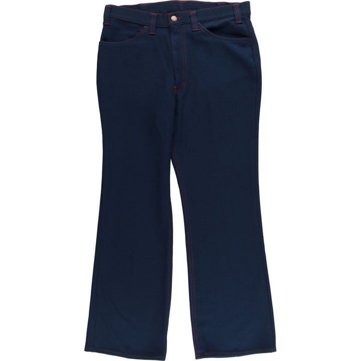Vintage 1980'S Levi's Gentleman's Jeans flared pants, men's size W34. unclear navy blue type Vintage Second Hand