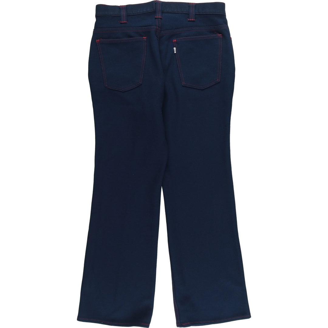 Vintage 1980'S Levi's Gentleman's Jeans flared pants, men's size W34. unclear navy blue type Vintage Second Hand