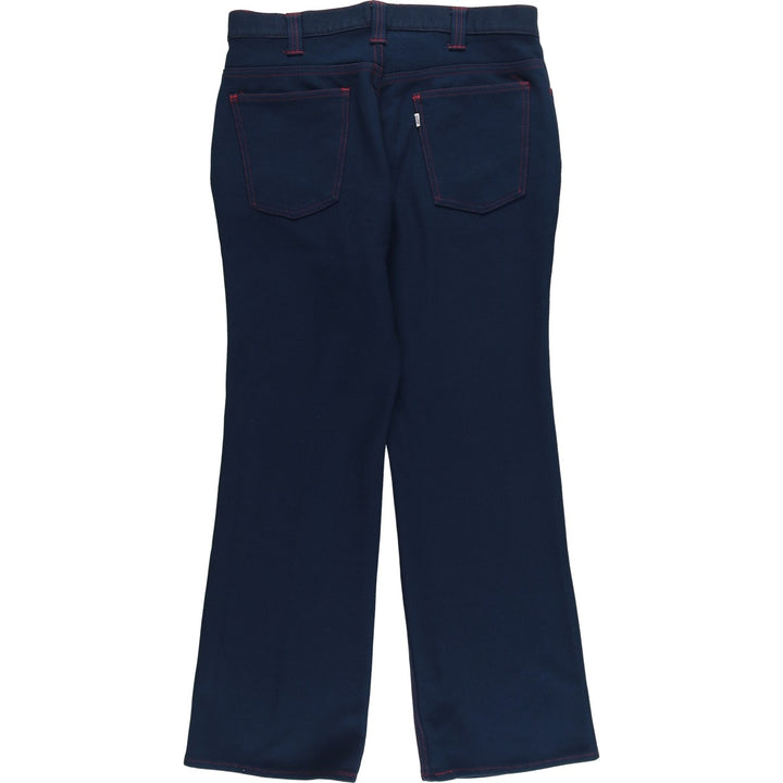 Vintage 1980'S Levi's Gentleman's Jeans flared pants, men's size W34. unclear navy blue type Vintage Second Hand