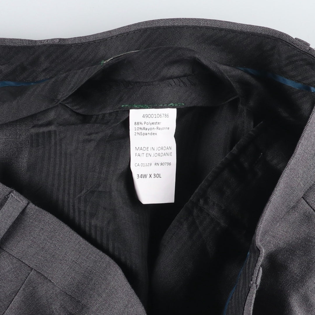 Ralph Lauren POLO RALPH LAUREN Men's Slacks, Size W34 polyester gray type Vintage Second Hand