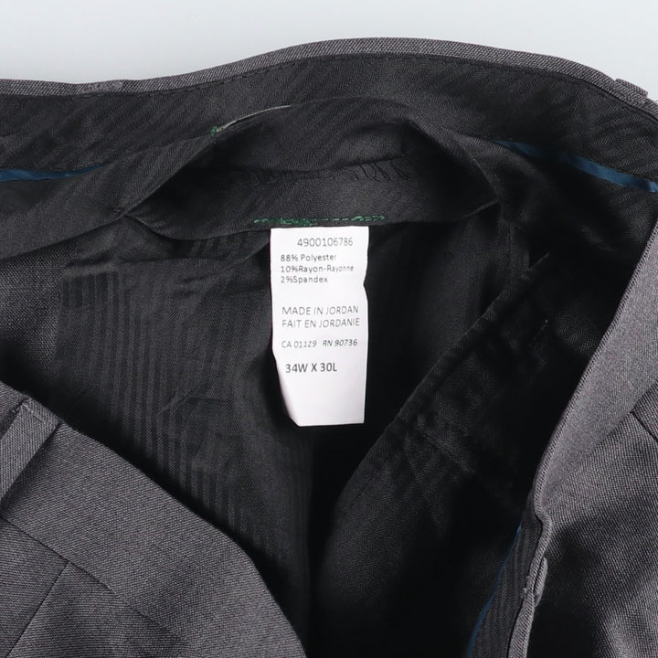 Ralph Lauren POLO RALPH LAUREN Men's Slacks, Size W34 polyester gray type Vintage Second Hand