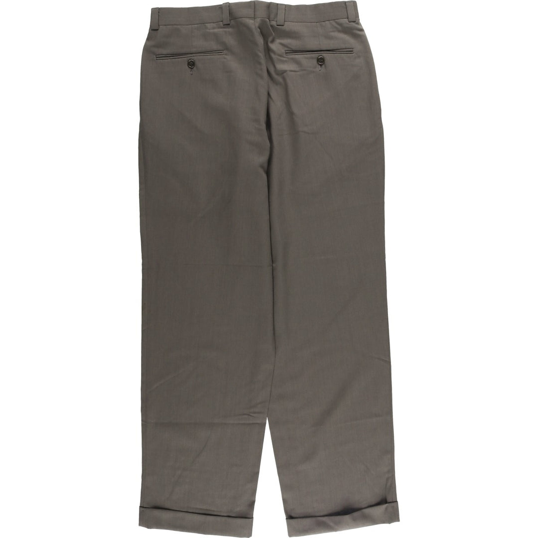 Calvin Klein One-Tuck Slacks, Men's Size W32 unclear gray type Vintage Second Hand
