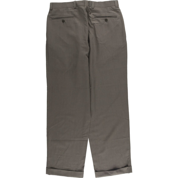 Calvin Klein One-Tuck Slacks, Men's Size W32 unclear gray type Vintage Second Hand
