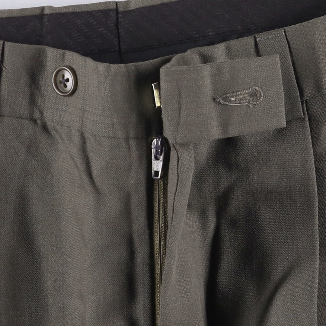 Calvin Klein One-Tuck Slacks, Men's Size W32 unclear gray type Vintage Second Hand