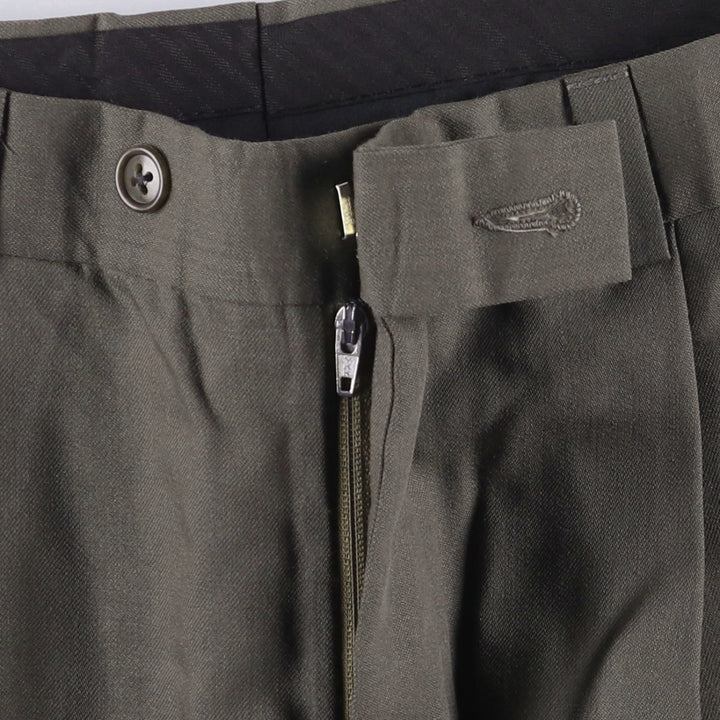Calvin Klein One-Tuck Slacks, Men's Size W32 unclear gray type Vintage Second Hand