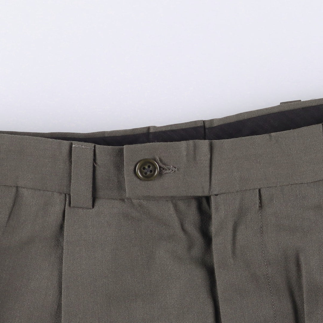 Calvin Klein One-Tuck Slacks, Men's Size W32 unclear gray type Vintage Second Hand