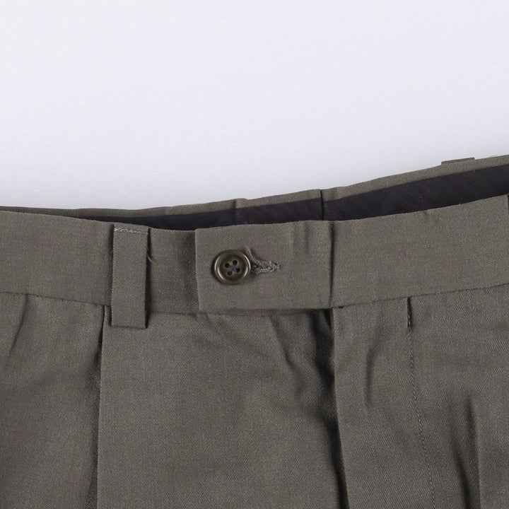 Calvin Klein One-Tuck Slacks, Men's Size W32 unclear gray type Vintage Second Hand