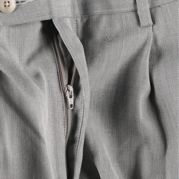 Stafford Two-pleat Slacks, Men's, Size W34 polyester gray type Vintage Second Hand