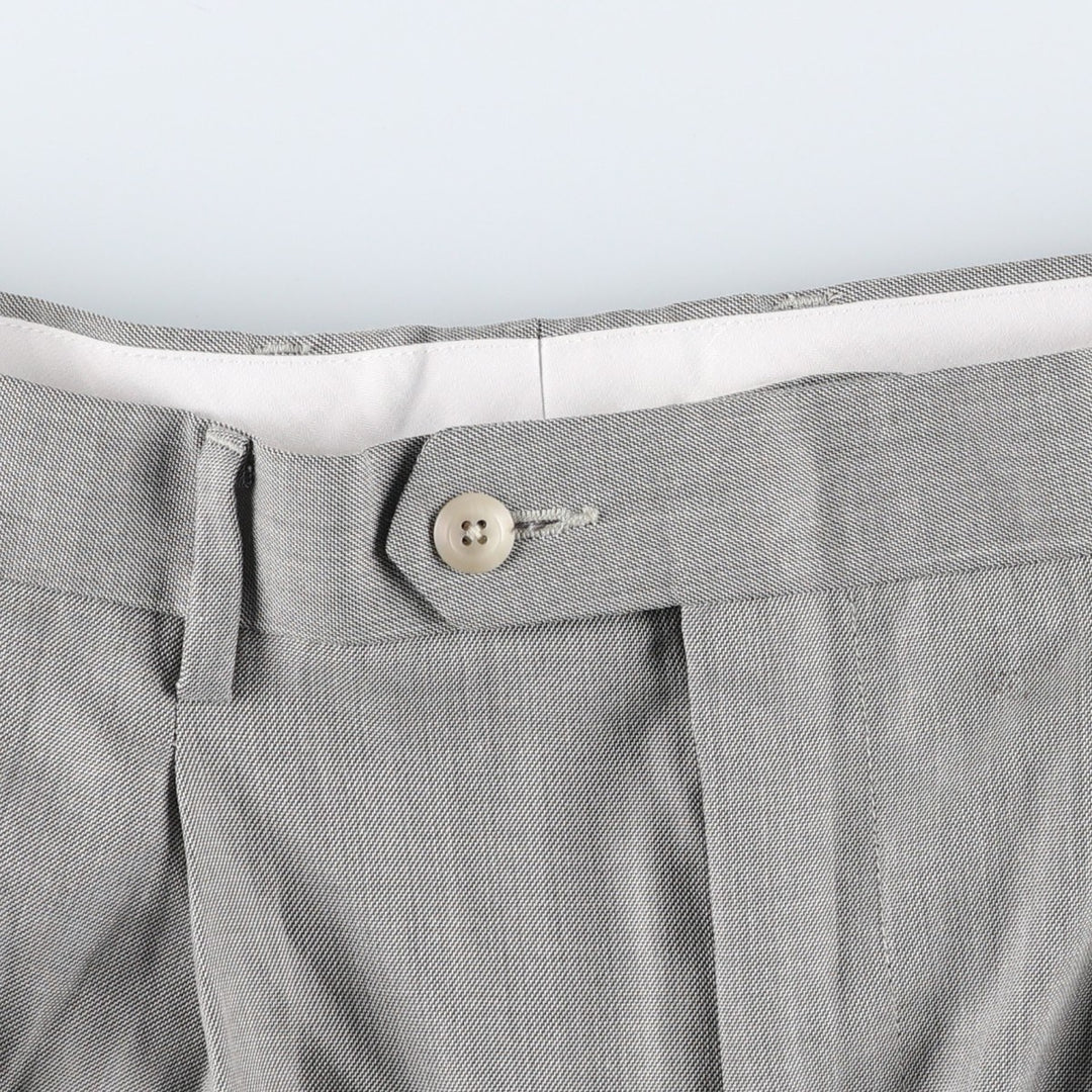 Stafford Two-pleat Slacks, Men's, Size W34 polyester gray type Vintage Second Hand