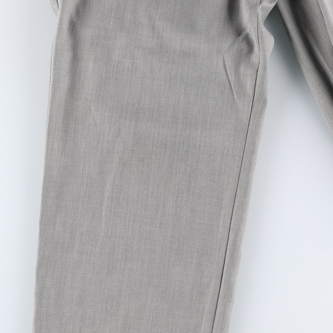 Stafford Two-pleat Slacks, Men's, Size W34 polyester gray type Vintage Second Hand