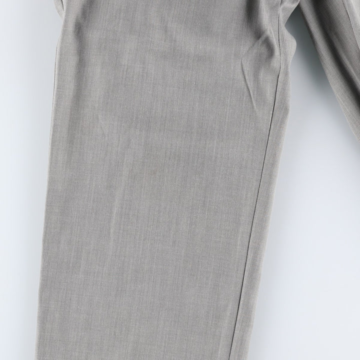 Stafford Two-pleat Slacks, Men's, Size W34 polyester gray type Vintage Second Hand