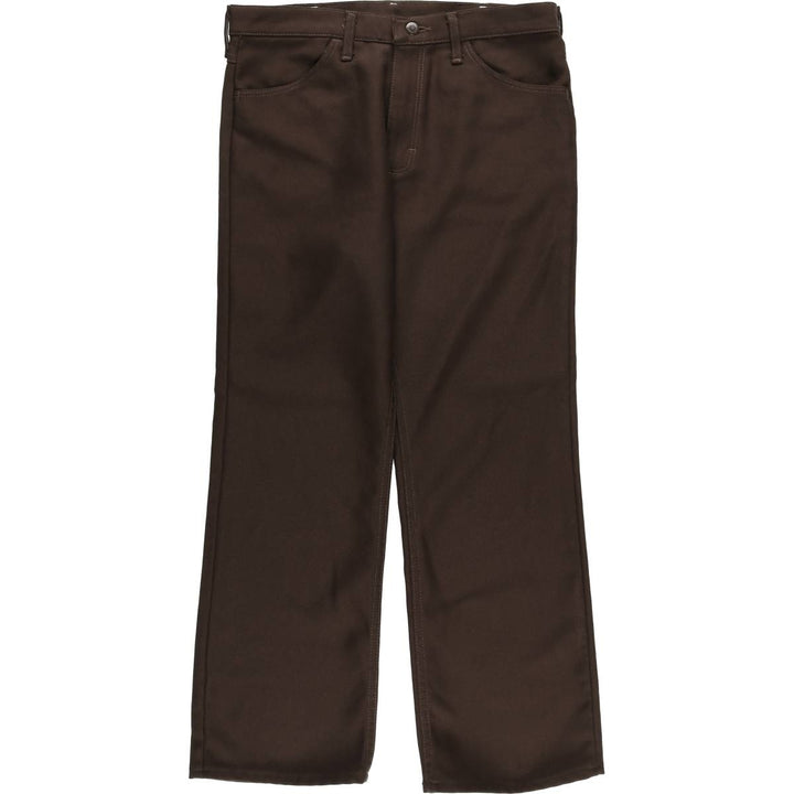 Wrangler Rancher Dress Jeans, Men's Slacks, Size W34 unclear brown type Vintage Second Hand