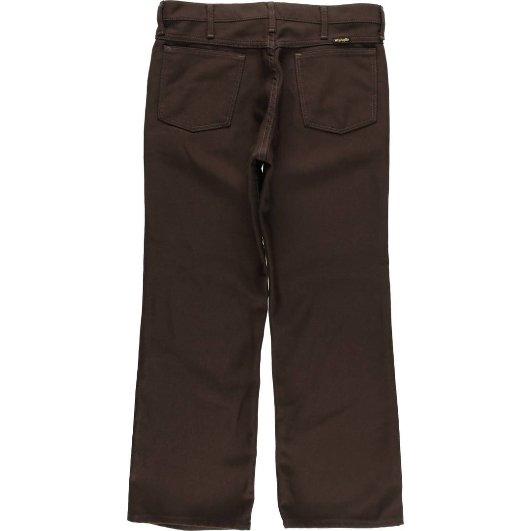 Wrangler Rancher Dress Jeans, Men's Slacks, Size W34 unclear brown type Vintage Second Hand