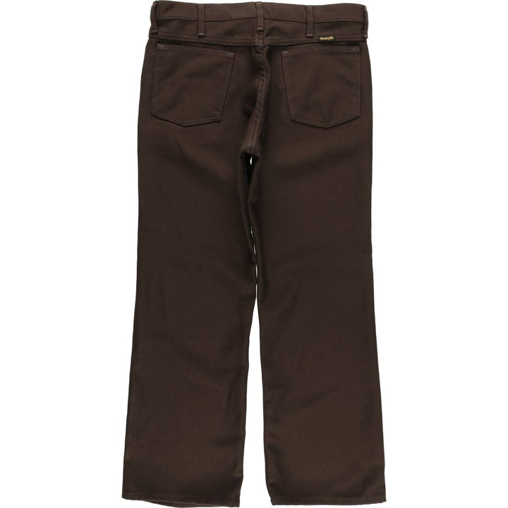 Wrangler Rancher Dress Jeans, Men's Slacks, Size W34 unclear brown type Vintage Second Hand